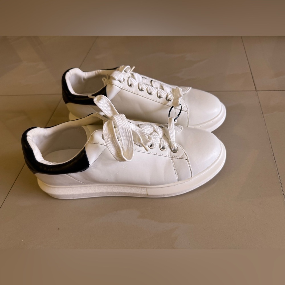 STEVE MADDEN FROSTED WHITE   And Black  SNEAKERS  MEN'S US Size 14 M - Picture 4 of 16
